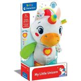 Omz 17846 Baby Clementoni - Tek Boynuzlu At Peluş Oyuncak Kız Erkek Çocuk Oyuncak Eğitici Oyuncaklar
