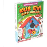OMZ 2788 Ahşap Kuş Evi -Totteriq Kız Erkek Çocuk Oyuncak Eğitici Oyuncaklar - Çok Renkli