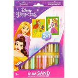 OMZ 2in1 Disney Princess Kum Boyama Seti Kız Erkek Çocuk Oyuncak Eğitici Oyuncaklar - Çok Renkli