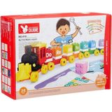 OMZ 414 Dubie Müzik Treni / 25 Parça +6 Kart /+3 Yaş Kız Erkek Çocuk Oyuncak Eğitici Oyuncaklar - Çok Renkli