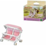 OMZ 4533 Sylvanian Families Ikili Puset +3 Yaş Kız Erkek Çocuk Oyuncak Eğitici Oyuncaklar - Çok Renkli
