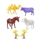 Omz 706 Toy Play 6 Parça Çiftlik Hayvanları Figür Seti 12-13Cm Kız Erkek Çocuk Oyuncak Eğitici Oyuncakla