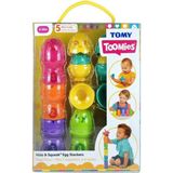 OMZ 73083 Tomy, Saklambaçlı Yumurta Kule Seti, 6-36 Ay Kız Erkek Çocuk Oyuncak Eğitici Oyuncaklar - Çok Renkli