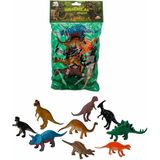 OMZ 9 Lu Dinozor Figür Seti 12-20CM Kız Erkek Çocuk Oyuncak Eğitici Oyuncaklar - Çok Renkli