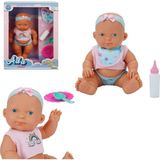 OMZ Ada Bebek Beslenme Seti 23CM Oyuncak Et Bebek Kız Erkek Çocuk Oyuncak Eğitici Oyuncaklar - Çok Renkli