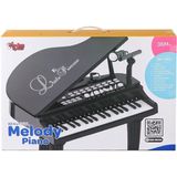 OMZ BAO-1403B 0237 Mikrofonlu 37 Tuşlu Mp3 Çalar Büyük Siyah Piyano Kız Erkek Çocuk Oyuncak Eğitici Oyun - Çok Renkli