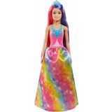 OMZ Barbie Dreamtopia Uzun Saçlı Bebekler GTF37 Kız Erkek Çocuk Oyuncak Eğitici Oyuncaklar - Çok Renkli