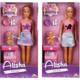 OMZ Bebek Set Alisha Veteriner Aksesuarlı ( 1ADET Fiyatıdır ) Kız Erkek Çocuk Oyuncak Eğitici Oyuncaklar - Çok Renkli