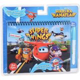 OMZ BK006 Gepettoys,harika Kanatlar Sihirli Boyama Kitabı Kız Erkek Çocuk Oyuncak Eğitici Oyuncaklar - Çok Renkli