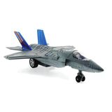 Omz Çek Bırak Metal F-35 Benzeri Gri Savaş Uçağı Sesli Işıklı Kız Erkek Çocuk Oyuncak Eğitici Oyuncaklar
