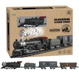 Omz Classic Steam Pilli Tren Seti 29 Parça 1613C Kız Erkek Çocuk Oyuncak Eğitici Oyuncaklar