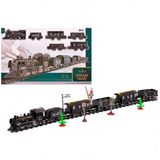 Omz Classic Steam Pilli Tren Seti 40 Parça 1603C Kız Erkek Çocuk Oyuncak Eğitici Oyuncaklar