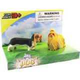 Omz Dakhund Ve Yorkshireterrier Model Hayvan Köpek Kız Erkek Çocuk Oyuncak Eğitici Oyuncaklar