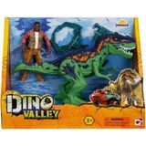 OMZ Dino Valley Figürlü Dinazor Oyun Seti Kız Erkek Çocuk Oyuncak Eğitici Oyuncaklar - Çok Renkli