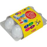 OMZ ERN-803 Heroes Toys 6lı Yumurta Eşleştirme Kız Erkek Çocuk Oyuncak Eğitici Oyuncaklar - Çok Renkli