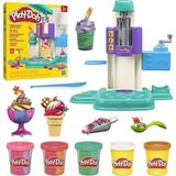OMZ G0028 Play-Doh Gökkuşağı Dondurma Makinesi Oyun Seti+3 Yaş Kız Erkek Çocuk Oyuncak Eğitici Oyuncakla - Çok Renkli