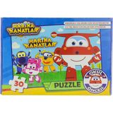 OMZ Harika Kanatlar Okul Öncesi Puzzle Kız Erkek Çocuk Oyuncak Eğitici Oyuncaklar - Çok Renkli