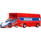 OMZ Hot Wheels Premium Team Transport Euro Hauler & 94 Nissan 300 Zx Gts HRV44 Kız Erkek Çocuk Oyuncak E - Çok Renkli