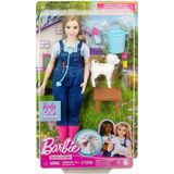 OMZ HRG42 Barbie 65. Yıl Deluxe Kariyer Bebekleri - Veteriner Kız Erkek Çocuk Oyuncak Eğitici Oyuncaklar - Çok Renkli