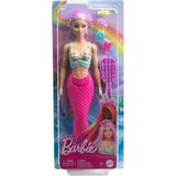 OMZ HRR00 Barbie Uzun Saçlı Muhteşem Deniz Kızı Kız Erkek Çocuk Oyuncak Eğitici Oyuncaklar - Çok Renkli