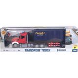 OMZ HT185 Kumandalı Şarjlı Işıklı Transporter Tır 1:24 Kız Erkek Çocuk Oyuncak Eğitici Oyuncaklar - Çok Renkli