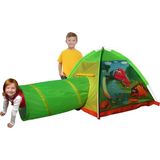 OMZ Iglo Dinazor Tünelli Çadır 170X112X94CM Kız Erkek Çocuk Oyuncak Eğitici Oyuncaklar - Çok Renkli
