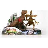 OMZ Ikili Model Dinozor Figür T-Rex-Dilophosaurus Kız Erkek Çocuk Oyuncak Eğitici Oyuncaklar - Çok Renkli