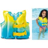 OMZ Intex Mavi Lagün Çocuk Deniz Yeleği 41X30CM (3-5 Yaş) Kız Erkek Çocuk Oyuncak Eğitici Oyuncaklar - Çok Renkli