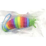 Omz Kıvrılabilen Renkli Plastik Salyangoz Anahtarlık Yeşil Kız Erkek Çocuk Oyuncak Eğitici Oyuncaklar