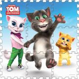 Omz Konuşan Kedi Tom Eva Yer Matı Kız Erkek Çocuk Oyuncak Eğitici Oyuncaklar