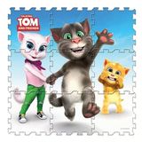 Omz Konuşan Kedi Tom Ve Eva Yer Matı Kız Erkek Çocuk Oyuncak Eğitici Oyuncaklar
