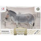 OMZ Kutulu Model Figür Hayvan Çizgili Eşek Kız Erkek Çocuk Oyuncak Eğitici Oyuncaklar - Çok Renkli