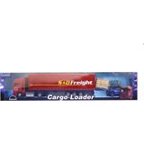OMZ Kutulu Sürtmeli Forklift ve Kırmızı Konteynır Tır Kız Erkek Çocuk Oyuncak Eğitici Oyuncaklar - Çok Renkli