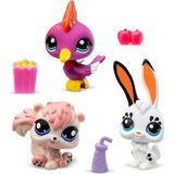 OMZ Littlest Pet Shop Minişler 3’lü Figür Seti S2 Kız Erkek Çocuk Oyuncak Eğitici Oyuncaklar - Çok Renkli