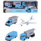 OMZ Majorette Maersk Temalı Lojistik 4'lü Koleksiyon Paketi Kız Erkek Çocuk Oyuncak Eğitici Oyuncaklar - Çok Renkli