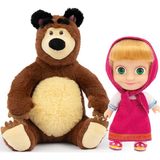 Omz Masha İle Koca Ayı 20Cm Peluş 12Cm Bebek Mha21000 Kız Erkek Çocuk Oyuncak Eğitici Oyuncaklar