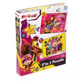 Omz Ms7579 Laço Kids Maşa İle Koca Ayı 2 Puzzle 1 Kutuda / 35+60 Parça Puzzle Kız Erkek Çocuk Oyuncak Eğ