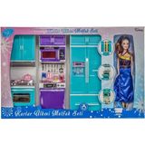 OMZ Oydaş Karlar Ülkesi 2'li Dolap Lavabo 2334 Kız Erkek Çocuk Oyuncak Eğitici Oyuncaklar - Çok Renkli