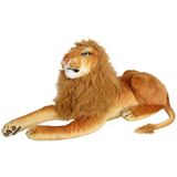 Omz Peluş Yatan Aslan 50Cm. - Sr460 Kız Erkek Çocuk Oyuncak Eğitici Oyuncaklar