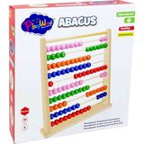 OMZ Playwood Kutuda Ahşap Büyük Abaküs Kız Erkek Çocuk Oyuncak Eğitici Oyuncaklar - Çok Renkli