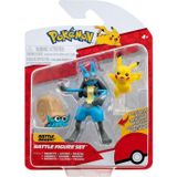 Omz Pok 95155-K Pokemon Battle 3\'Lü Figür Seti Kız Erkek Çocuk Oyuncak Eğitici Oyuncaklar