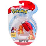 OMZ Pok PKW0145 Pokemon Clip N Go Charmander Kız Erkek Çocuk Oyuncak Eğitici Oyuncaklar - Çok Renkli