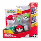 Omz Pok Pkw2715 Pokemon Clip \'N\' Go Pokeball Kemer Ve Bulbasaur -Necotoys Kız Erkek Çocuk Oyuncak Eğit