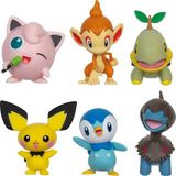 OMZ Pokemon Battle 6'lı Figür Seti Kız Erkek Çocuk Oyuncak Eğitici Oyuncaklar - Çok Renkli