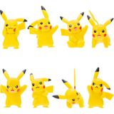 Omz Pokemon Battle 8'Li Figür Seti Pikachu Kız Erkek Çocuk Oyuncak Eğitici Oyuncaklar
