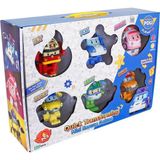 Omz Polı Zr-915 Robocar Poli Quick Transforming Mini Rescue Deluxe Set Kız Erkek Çocuk Oyuncak Eğitici O