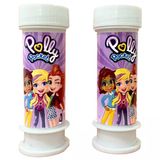 Omz Polly Pocket Temalı 2'Li Köpük Baloncuk Kız Erkek Çocuk Oyuncak Eğitici Oyuncaklar
