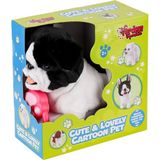 OMZ PR66308-25T Tasmalı Yürüyen Peluş Fransız Köpeği Kız Erkek Çocuk Oyuncak Eğitici Oyuncaklar - Çok Renkli