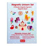 Omz Rossie Ahşap Mıknatıslı Unicorn Seti Ve Oyun Alanı Kız Erkek Çocuk Oyuncak Eğitici Oyuncaklar