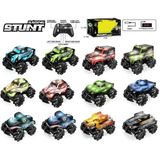 OMZ Şarjlı Stunt 4x4 Işıklı Uzaktan Kumandalı Araba Kız Erkek Çocuk Oyuncak Eğitici Oyuncaklar - Çok Renkli